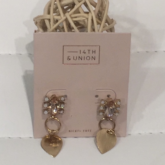 14th & Union Jewelry - 14th & Union gold drop earrings stones